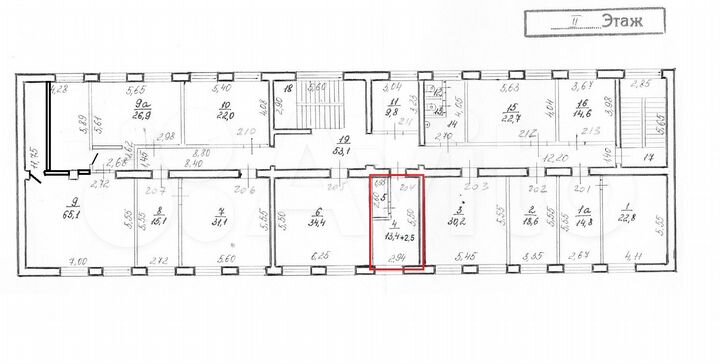 Офис, 15.9 м²