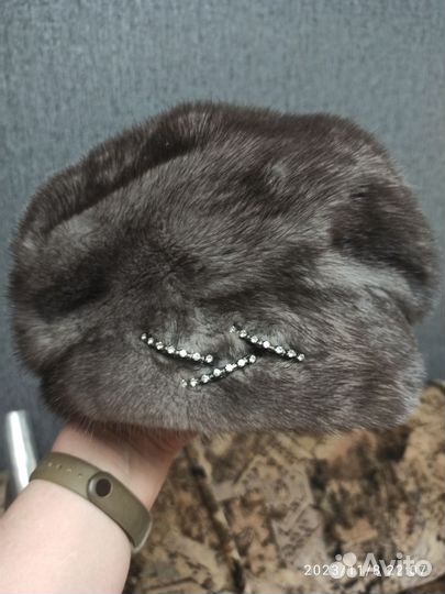 Норковый мягкий берет