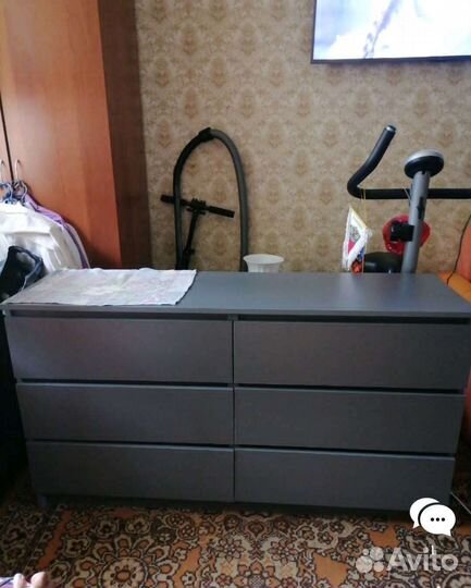 Комод мори 1380 6 графит