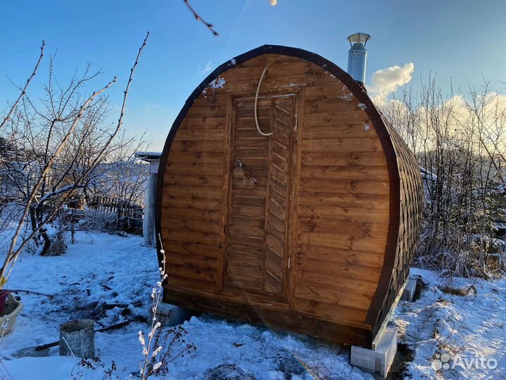 Баня бочка 3м