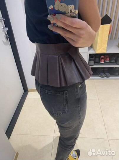 Пояс кожаный ручная рабата