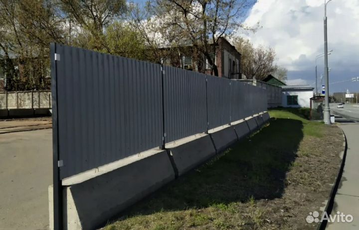 Временное ограждение с завода