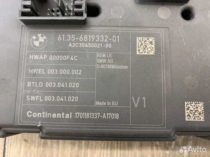 Блок управления Bmw 1 F20 B38B15A 30.01.2017