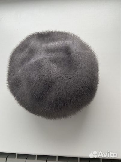 Шапка голубая норка, новая