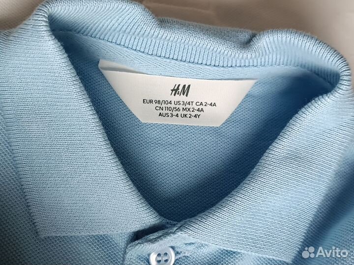 H&M футболки поло комплект 2 шт