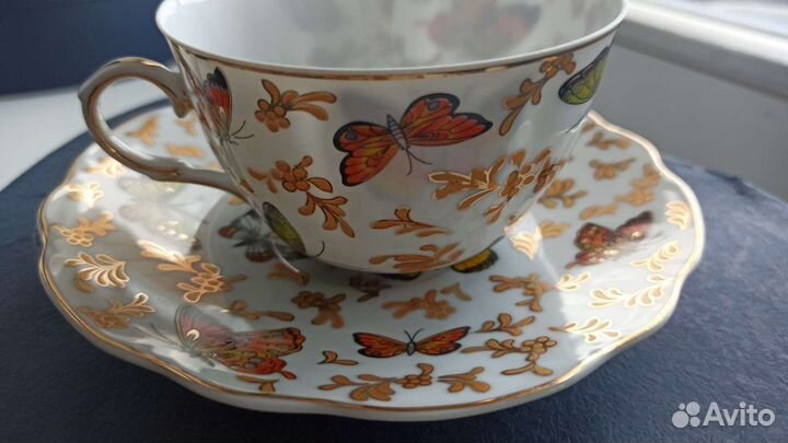 Фарфоровая чайная пара
