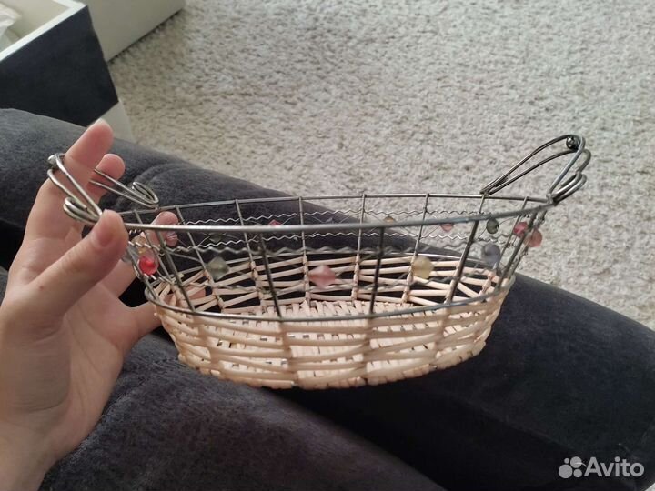 Корзина плетеная для еды
