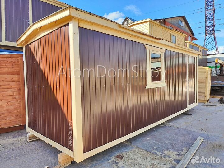 Бытовка деревянная утепленная с электрикой