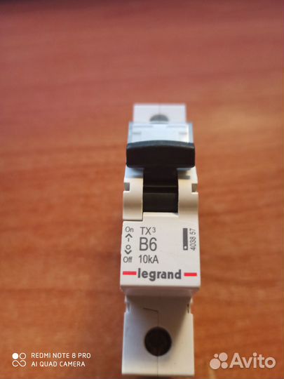 Автоматический выключатель DX 1P B6 - 10 кА