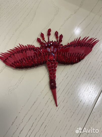 Брошь журавль Lesya Nebo