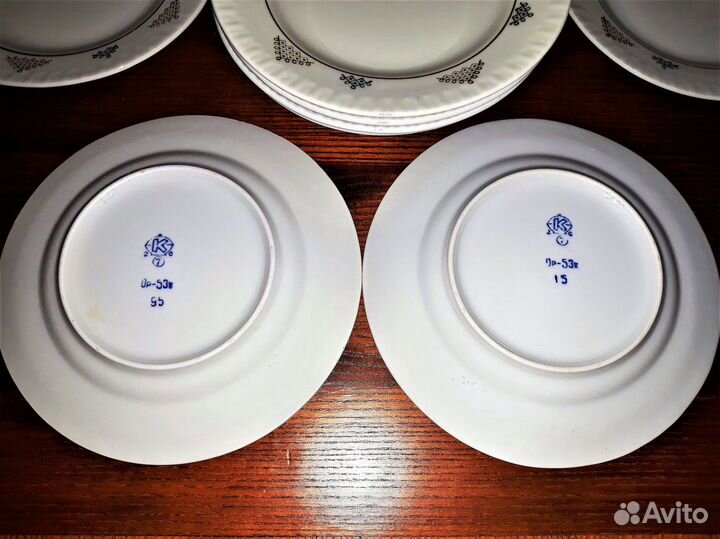 Тарелки Фарфор с позолотой СССР