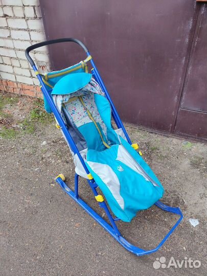 Санки коляска nika