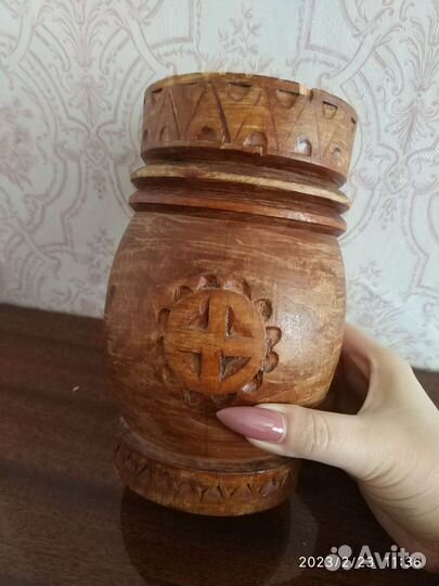 Ваза деревянная