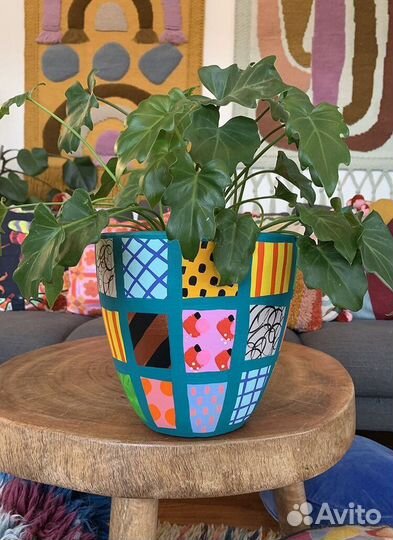 Керамический цветочный горшок