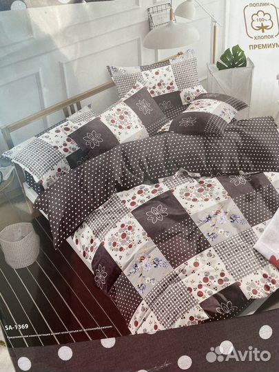 Постельное белье 2сп с евро простыней