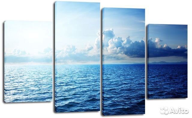 Модульные картины на холсте из 4 частей 120*80 см