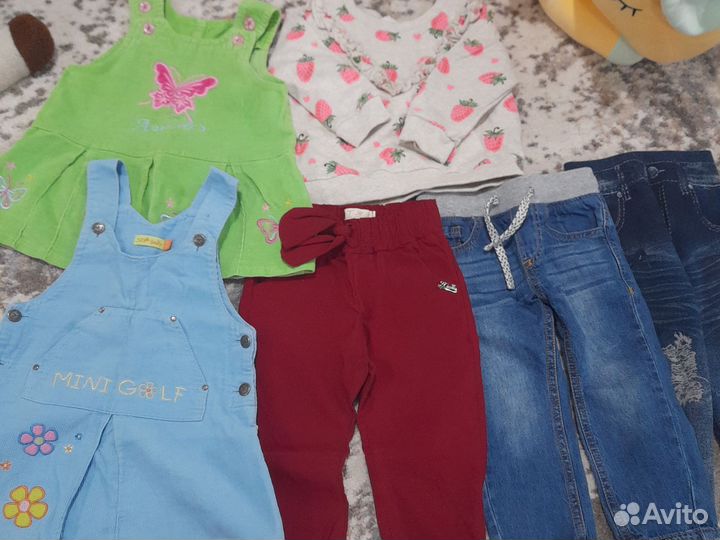 Детские вещи для девочки 1.6 года пакетом