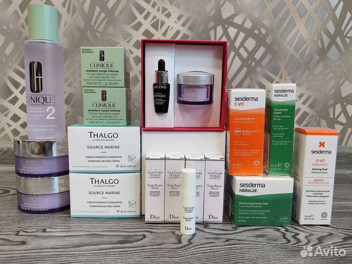 Sesderma. Thalgo. Clinique. Dior. Lancome, Kiehl's