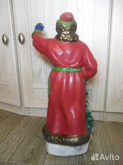 Дед Мороз 39 см. гипс гипсовый