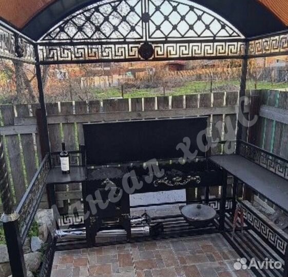 Мангал с крышей