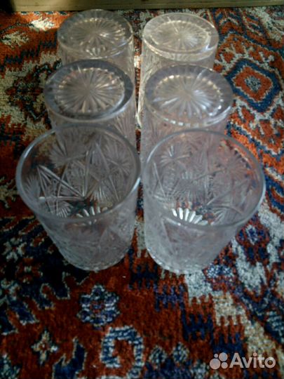 Стаканы хрустальные ссср, 60-70-е