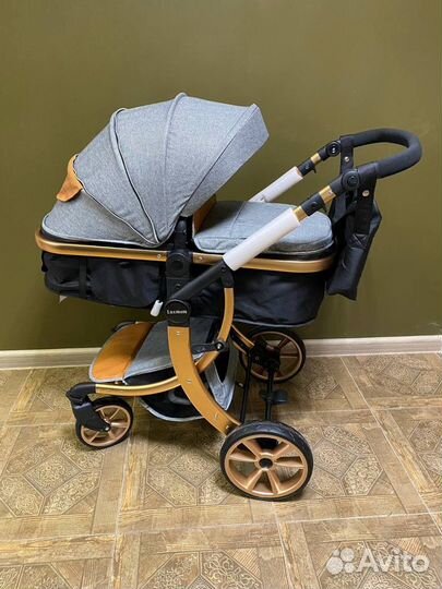Коляска Luxmom новая трансформер + развивашки
