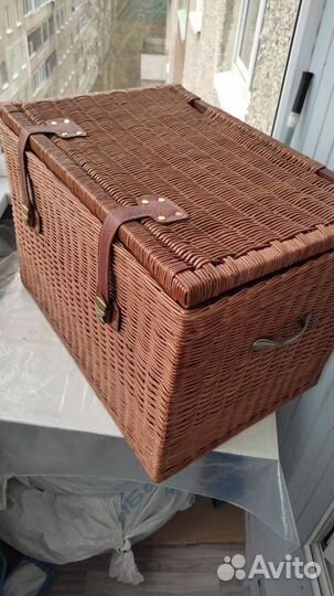 Сундук плетеный