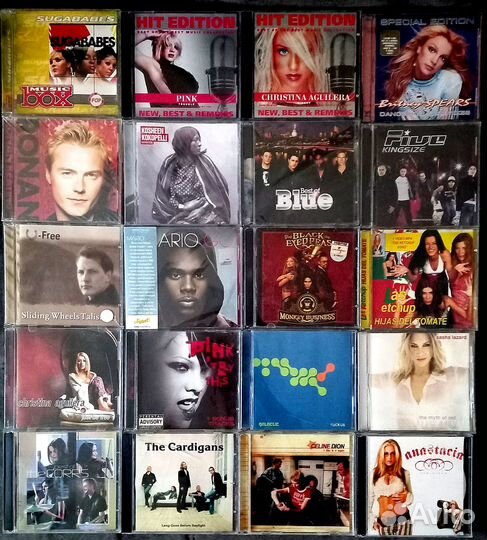 Cd диски (Зарубежные POP исполнители 2000-х) 20шт