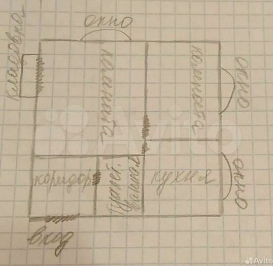 1-к. квартира, 33 м², 1/5 эт.