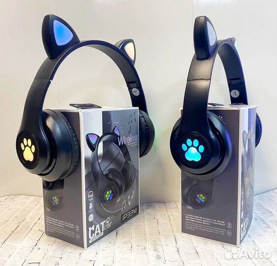 Беспроводные наушники с ушками Cat ear P33M