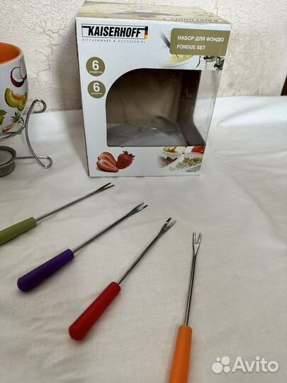Немецкая фондюшница Kaiserhoff набор для фондю
