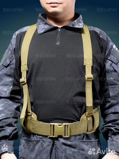 Пояс тактический разгрузочный с лямками