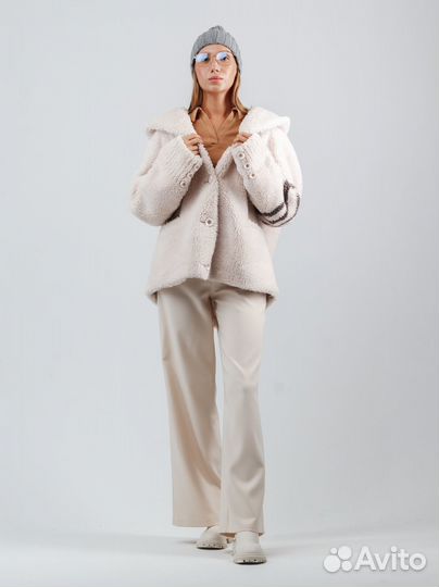 Шапка вязаная бини женская