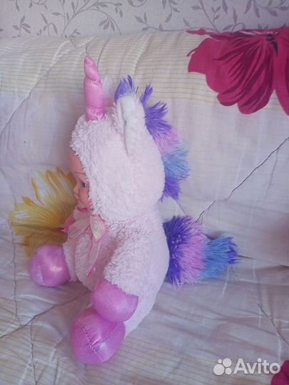 Кукла большая и единорожка