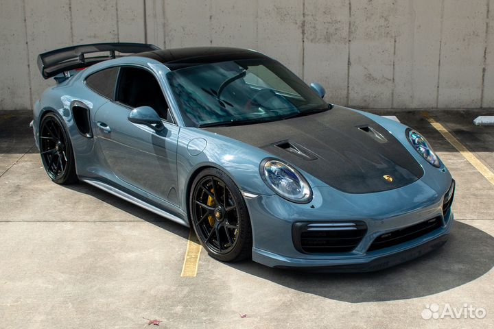 Карбоновый Спойлер для Porsche 911 991 Turbo S