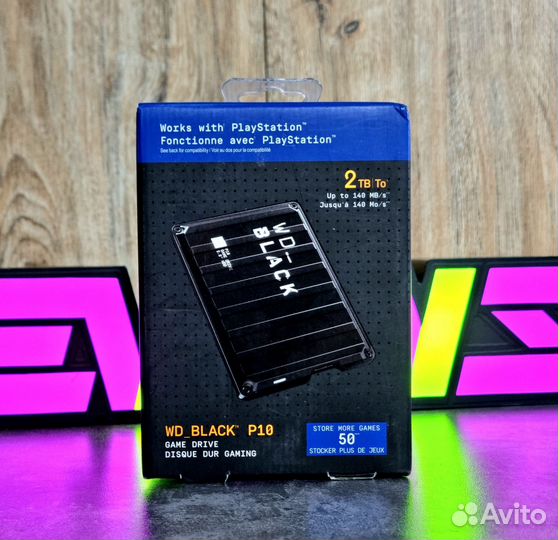 Внешний HDD 2TB Western Digital WD black P10