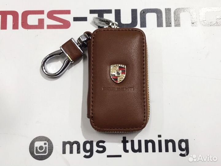 Ключница универсальная Porsche коричневая