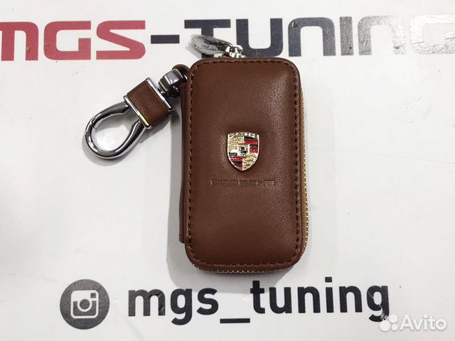 Ключница универсальная Porsche коричневая