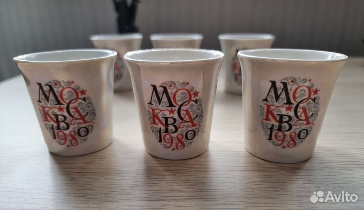 Стопки СССР фаянсовые Олимпиада-80