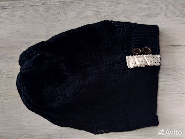 Шапка женская тонкая, демисезонная, новая