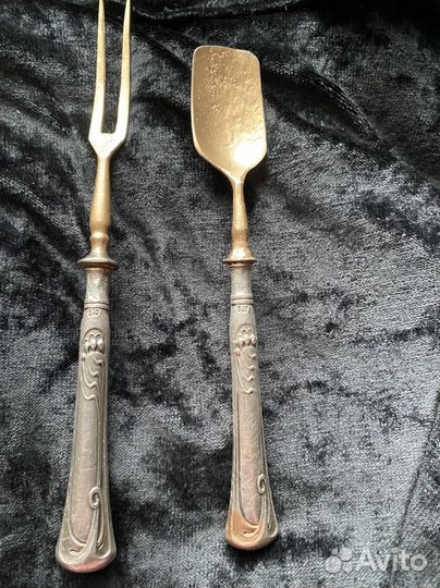 Столовый набор старинный серебро 900