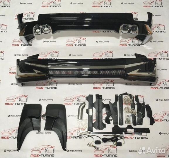 Обвес Modellista Prado 17+ с поворотником черный