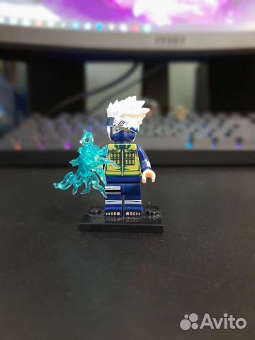 Lego минифигурка по аниме наруто Какаши