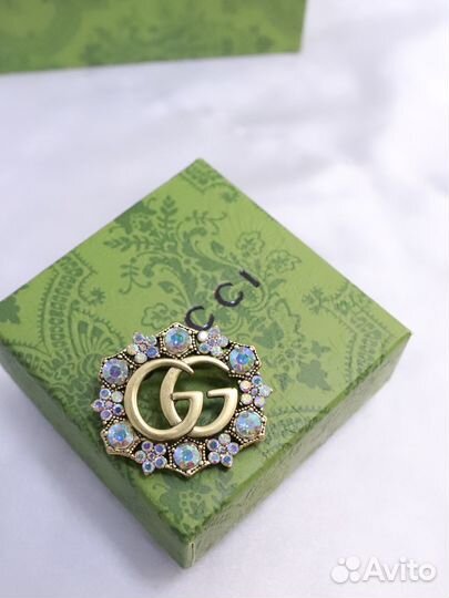 Брошь Gucci роскошная