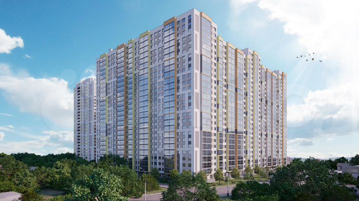 2-к. квартира, 46,6 м², 17/26 эт.