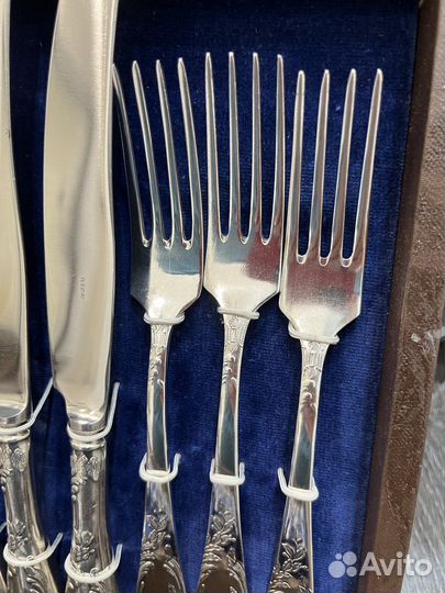 Набор столовых приборов мельхиор СССР