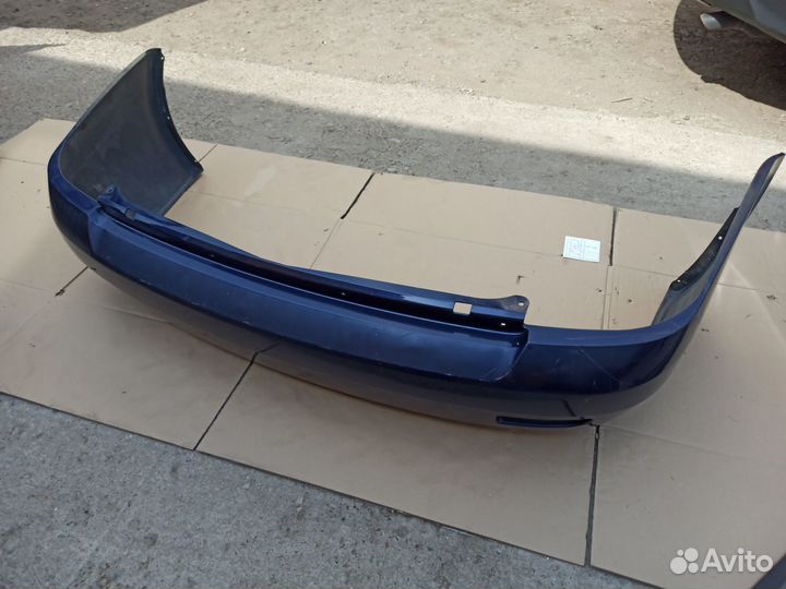 Задний бампер Приора 1 синий