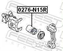Поршень суппорта тормозного 0276N15R Febest