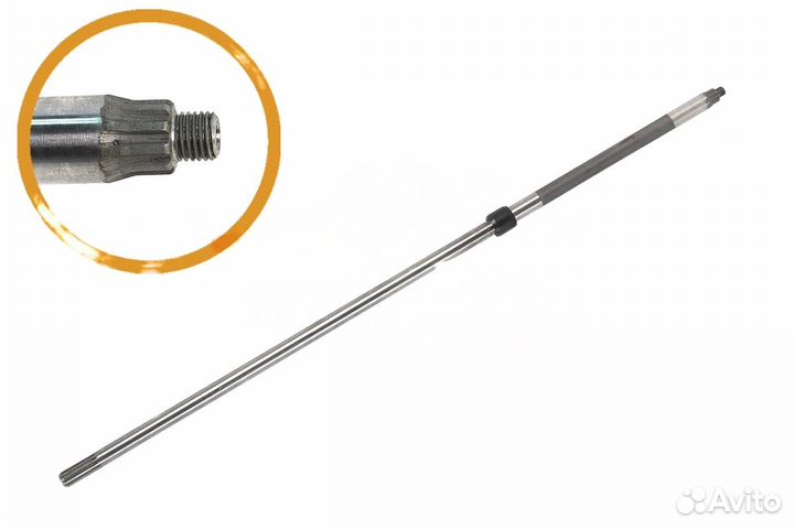 Вал вертикальный (S) (15A-801027) 63V-45510-01, 63V-45501-01 15F-06.01.08-S