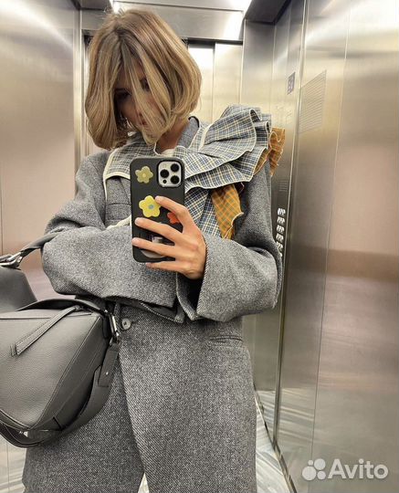 Воротник с воланом, пэчворк